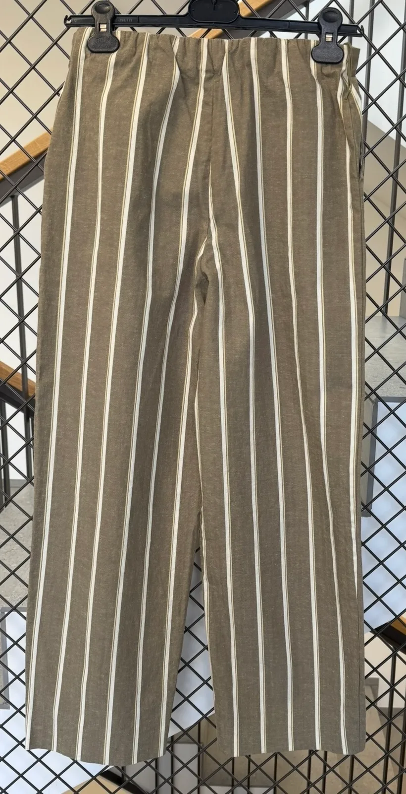 Faithfull the Brand Leinenhose gestreift – Gr. XS / 34