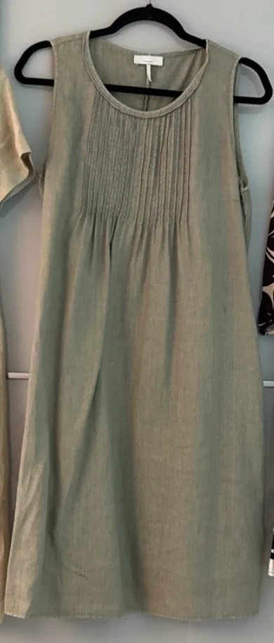Cinque Leinenkleid – Olive/Salbei – Gr. 36
