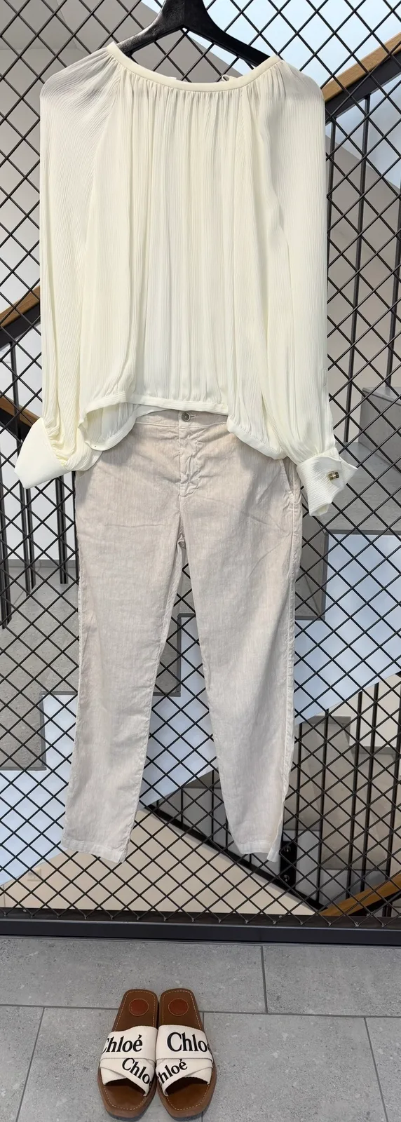 NEU - 120% LINO Slim-Fit Leinenhose Beige | Gr. 34