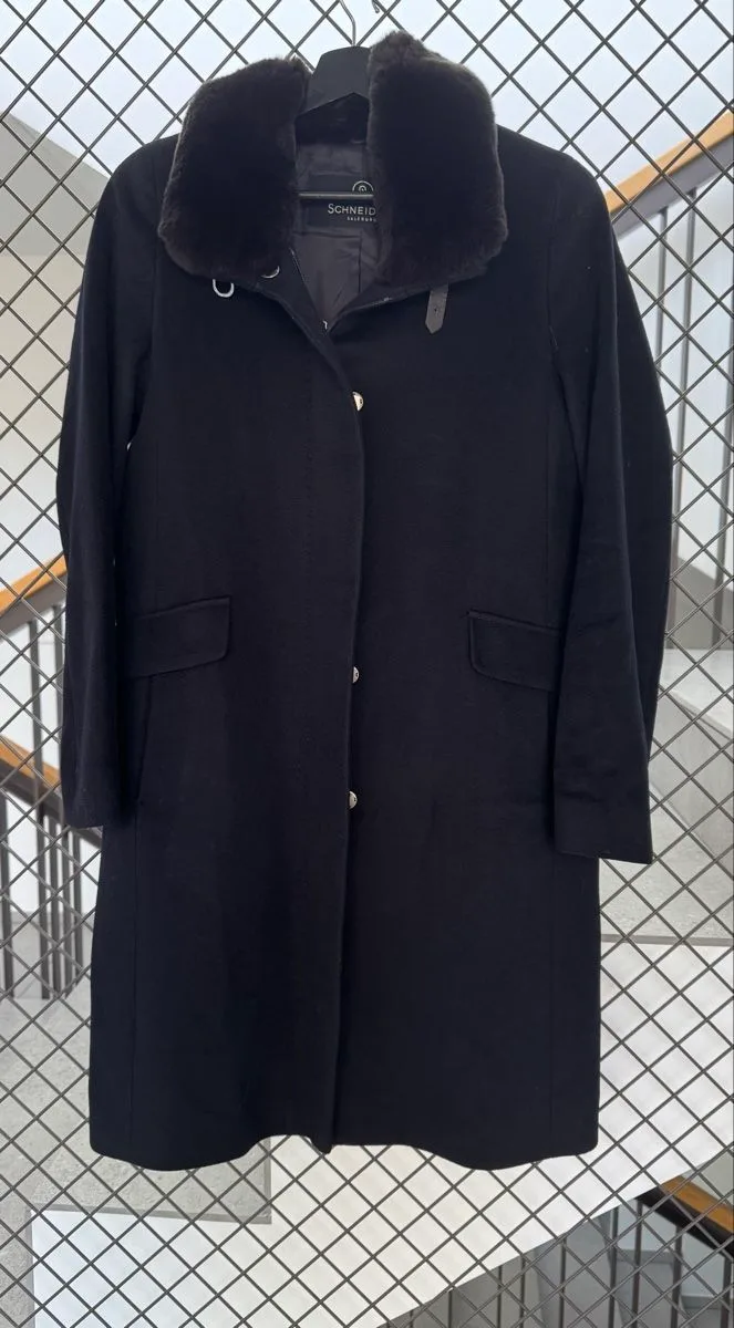 Schneiders Salzburg Wollmantel Navy – Gr. 36